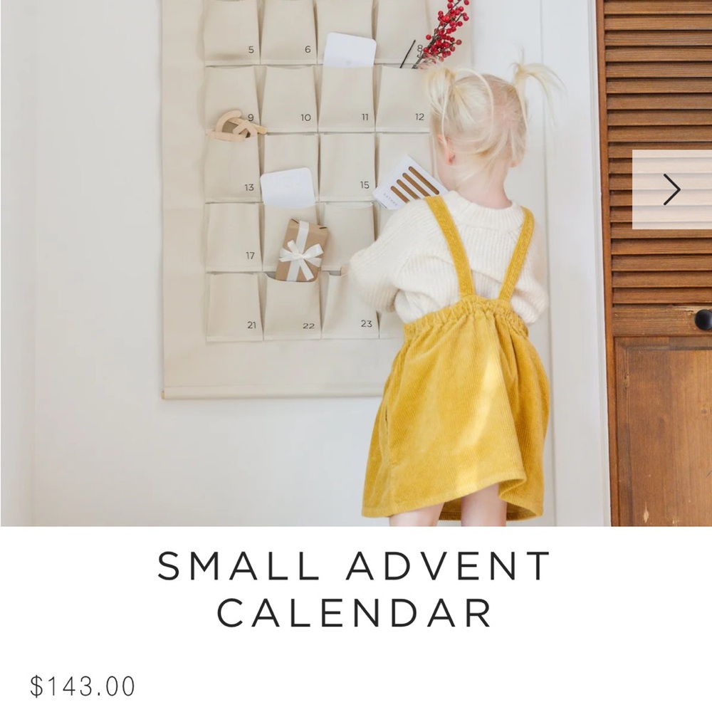 Festive Advent Calendar with Pockets
